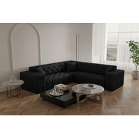 Fun Möbel Ecksofa Designersofa CHANTAL in Stoff Opera Velvet