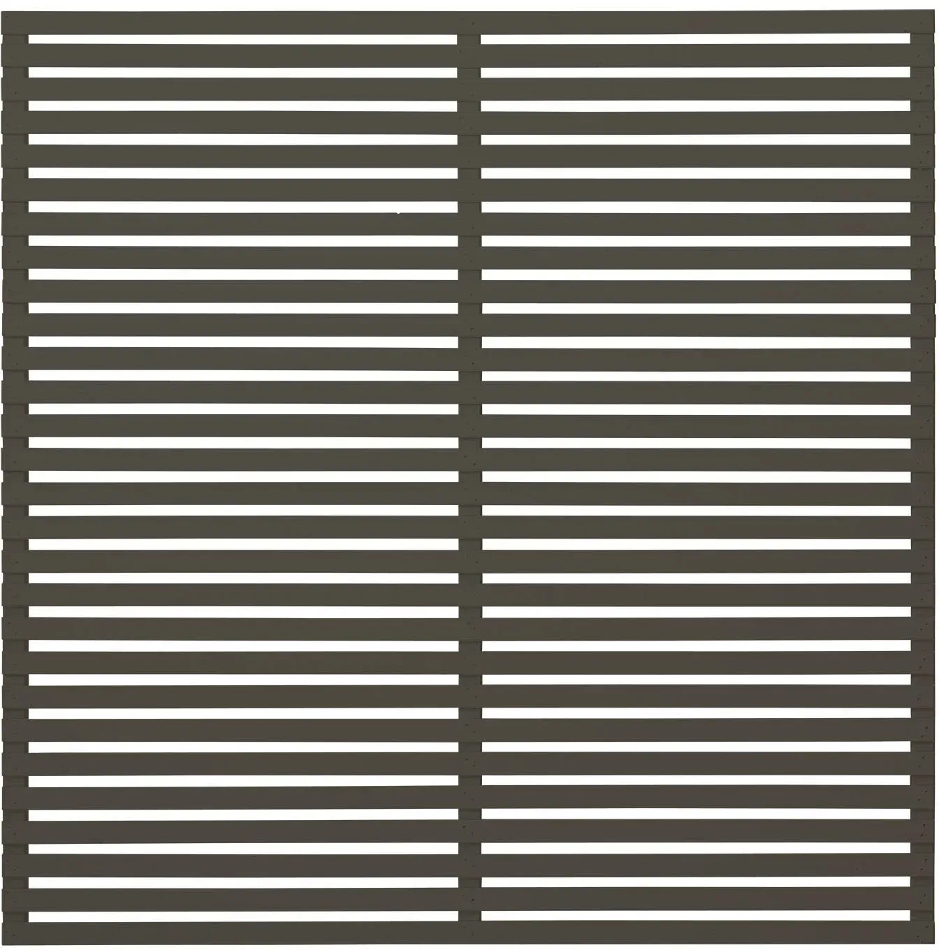 Sichtschutzelement PLUS "Tokyo", grau (umbragrau), H:180cm L:180cm, Massivholz, Stahl, Zaunelemente, für Montage auf bestehendem Fundament