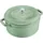 Staub Cocotte 24 cm rund salbeigrün