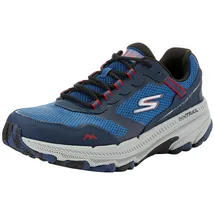 SKECHERS Go Run Trail Altitude 2.0-marmor Rock 3.0 Herren Sneaker, Navy and Red Leather/Textile, 43 EU