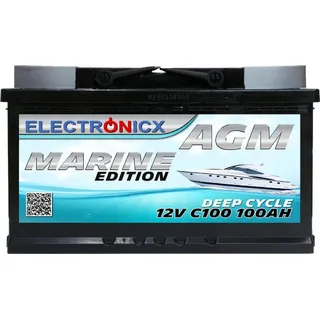 Electronicx AGM Batterie 100 Ah 12V 17,5 cm x 19 cm