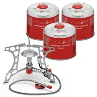 Evocamp Mini-Gaskocher 3.2 kW mit 3 500 g Kartusche