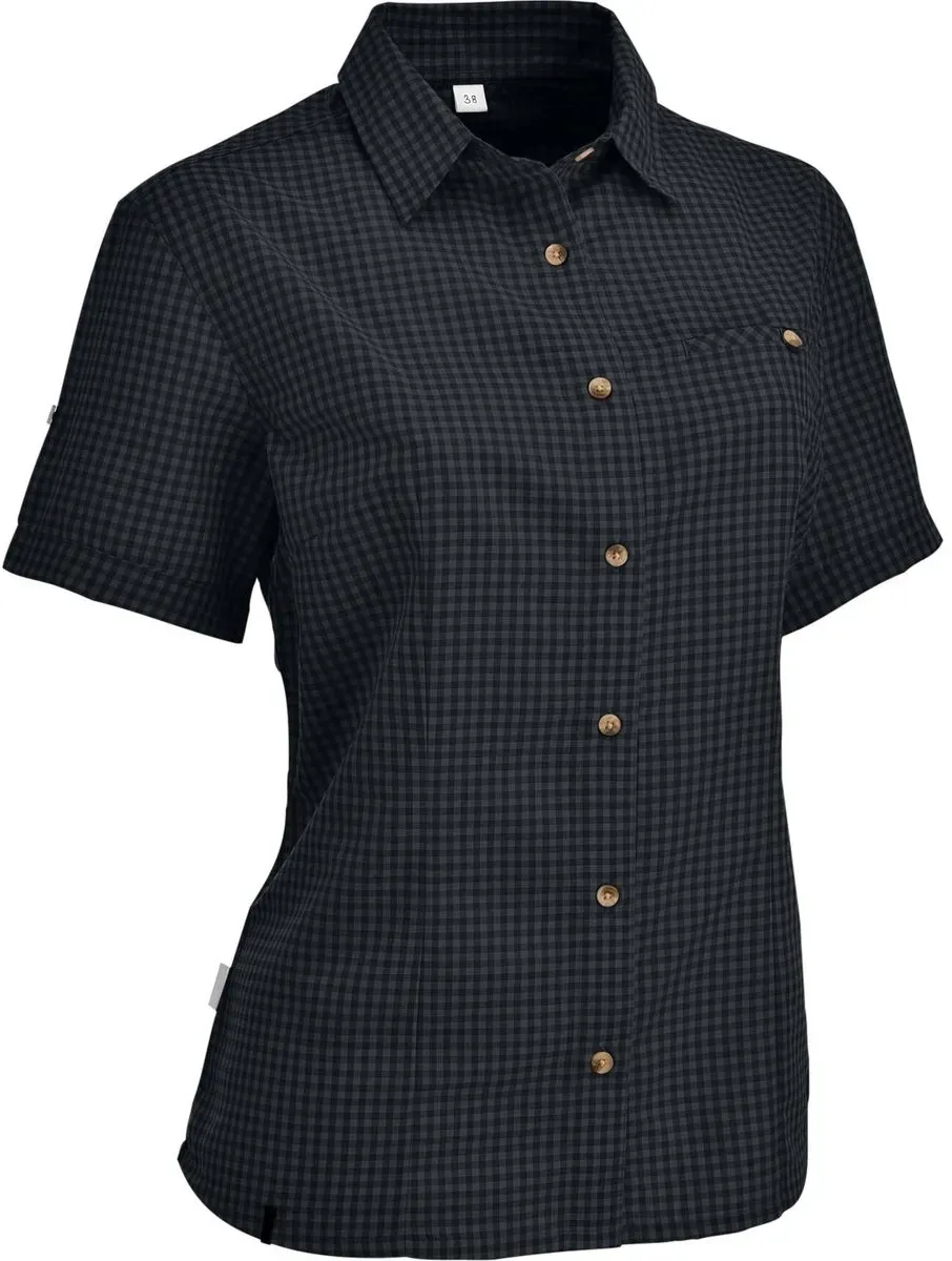 MAUL Sport Sandnes XT - 1/2 Bluse Kariert dark grey (10) 48