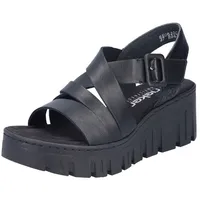 Rieker Keilsandaletten Damen Schwarz 38