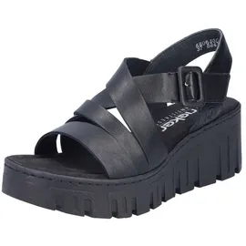 Rieker Keilsandaletten Damen Schwarz 38