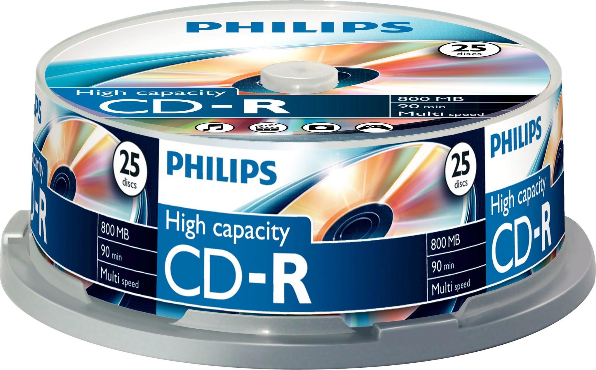 Philips CR8D8NB25 (25 x), Optischer Datenträger