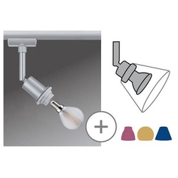 URail Schienenspot DecoSystems Einzelspot E14 max. 20W dimmbar 230V Chrom matt
