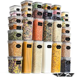 GoMaihe Vorratsdosen 32er Set Deckel Luftdicht Aufbewahrungsbox Küche Müsli
