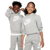 Nike FD2988-063 K NSW Club FLC HDY HBR Sweatshirt Unisex DK Grey Heather/White Größe S