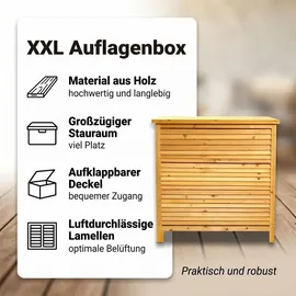 MuCoLa Auflagenbox 170 x 50 x 58 cm Beige