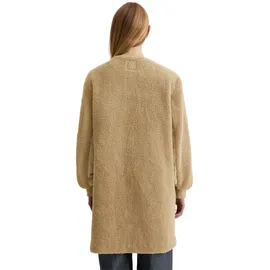 Marc O'Polo Kurzmantel "aus weichem Curly-Plüsch", Damen, Gr. 32, soft mocca, Obermaterial: 100% Polyester. Füllung: 100% Polyester. Futter: 100% Polyester, unifarben, loose fit, Mäntel Kurzmantel