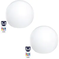 Lumisky 2er-Set kabellose, schwimmende LED-Leuchtkugeln D30CM 2x BOBBY C30