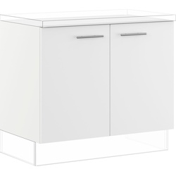 Spülenunterschrank IMPULS KÜCHEN Schränke Gr. B/H/T: 100 cm x 72,3 cm x 57,6 cm, 2 St., weiß Küchenunterschrank Unterschränke