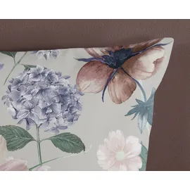 Muller Textil Fina Flowers Blumen Grün 155 x 220 cm + 2 x 80 x 80 cm