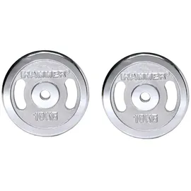 Hammer Hantelscheiben 10 kg/Chrom