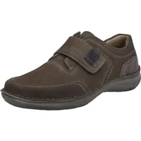 Josef Seibel Herren Kletthalbschuhe New Anvers 83,Weite K (Extra weit),Wechselfußbett,Freizeitschuhe,Klettverschluss,Asphalt,49 EU - 49 EU X-Weit