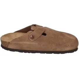 ROHDE Clog Leder Pantolette robust klassisch Schnalle Alba 6071, Größe:40 EU, Farbe:Mehrfarbig - Braun - 40