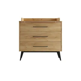 Pinio Kommode Retro ¦ holzfarben ¦ Maße (cm): B: 52,4 H: 92,2