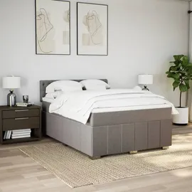 vidaXL Boxspringbett 140 x 200 cm Taupe