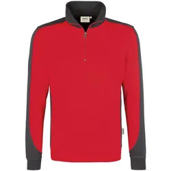 Zip-Sweatshirt Contrast "Performance" 476 - XXL - Rot