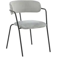 Livetastic Stuhl-Set Arrow 2er-Set ca. 58x79 cm Samt Grau,