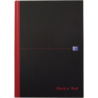 Oxford Notizbuch Black N' Red A4 liniert