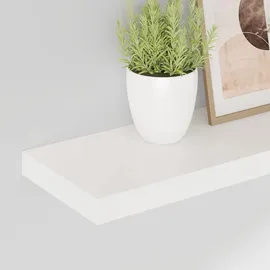 vidaXL Wandregal 80 x 23,5 x 3,8 cm Hochglanz-Weiß
