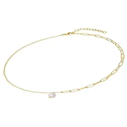 Gemshine Perlenkette Zuchtperle Ketten   Hellbraun Damen 