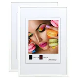 Ideal Trend New Lifestyle Set Bilderrahmen Wanddeko Collage Poster Rahmen 2er 3er 5er Pack: Farbe: 2er Pack Weiß | Format: 40x60