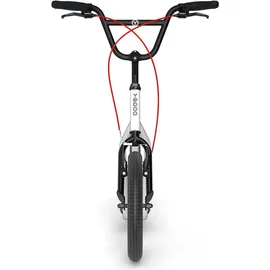 Yedoo Three Roller Scooter Tretroller - für Erwachsene und Teenager, bis 120 kg, mit Luftreifen 16/12 und verstellbarem Lenker Weiß - Weiß