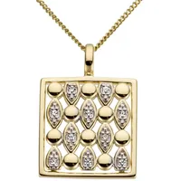 FIRETTI Kettenanhänger Schmuck Geschenk Gold 585 weiß