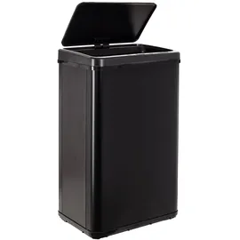 Wellhome Well Home - Intelligente Mülltonne à 50L mit automatischem Öffnen oder manuellem Kontakt, 50 l, Höhe: 67,5 x 35,5 x 26 cm, Schwarz.