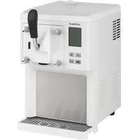 Klarstein Sweet Sundae Eiscrememaschine, 1,5 Liter, mitselbstkühlendem Kompressor, 200 Watt, Ausgabesystem, 3 StundenAuto-Kühlhaltefunktion, Reinigungsautomatik, Edelstahl, weiß
