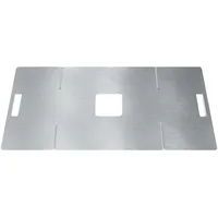 MOCAVI Plancha Edelstahl mit Ablage für Feuertonne und Feuerkorb