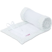 babybay Nestchen Mesh passend für Modell Original, weiß Glitzersterne mint