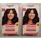 2x Poly Palette Intensive Tönungs Color-Crème 4-0 Dunkelbraun NEU
