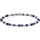 Rebel & Rose Are Violets Blue Edelstahl Damenarmband RR-40102-S-XS blau