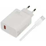 Xiaomi Mi 22.5W USB-A Schnellladegerät+ USB-C Kabel 1m White MDY-16-EF (MDY-16-EF)