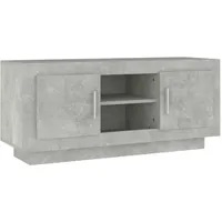 Furnicato TV-Schrank Betongrau 102x35x45 cm Holzwerkstoff