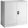 Tectake Büroschrank Stahl 90 x 40 x 90 cm grau abschließbar