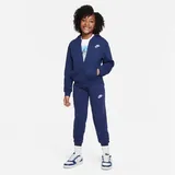 Nike Sportswear Club Fleece Trainingsanzug Kinder in midnight navy/white S 128-137 cm)