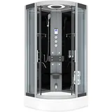 AcquaVapore Dampfdusche Duschkabine Sauna Dusche D58-53T3-EC 90x90 cm mit 2K Scheiben Versiegelung