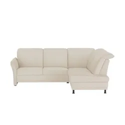 Polstermöbel Oelsa Ecksofa  Mallorca ¦ creme ¦ Maße (cm): B: 258 H: 92 T: 198