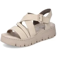Rieker Plateau Sandaletten in Beige 39