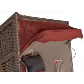 bene living Strandkorb Schleswig Rot