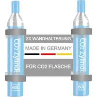 ULROAD 2X Wandhalterung CO2 Flaschen für Sodastream Kohlensäure Zylinder Halterung