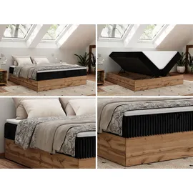 MKS Wood Zero 160 x 200 cm H3 Schwarz