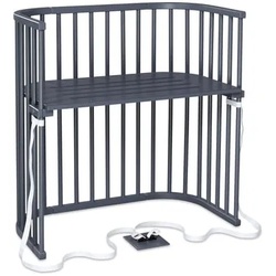 babybay Beistellbett Boxspring schiefergrau, 51x89 cm