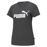 Puma Damen T-shirt, Dunkelgrau - Dark Grey Heather, XL