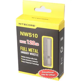 Nitecore Notsignalpfeife NWS10 Silber One Size